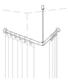 soporte techo barra cortina | plastisan